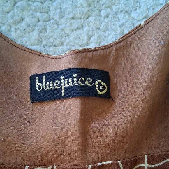 Elegant Brown Patterned Mini Dress - Picture 2 of 7